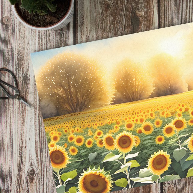 Papel tecidular girassol - Artesanatos de papel e  (🌻 Blossom in Craft: Sunflowers Tissue Paper! 🎨)