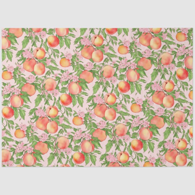 Papel tecidular Peach Blossom (Frente )
