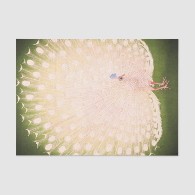 Papel tecidular PEACOCK JAPONÊS (Frente )