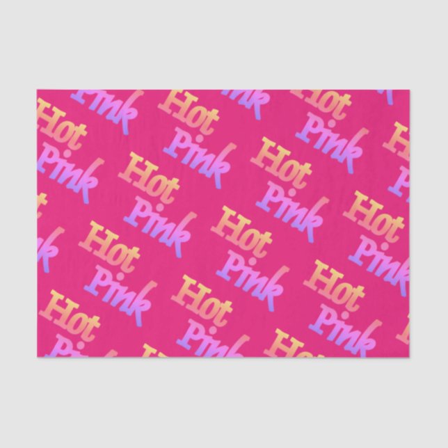 Papel tecidular rosa a quente (Frente )