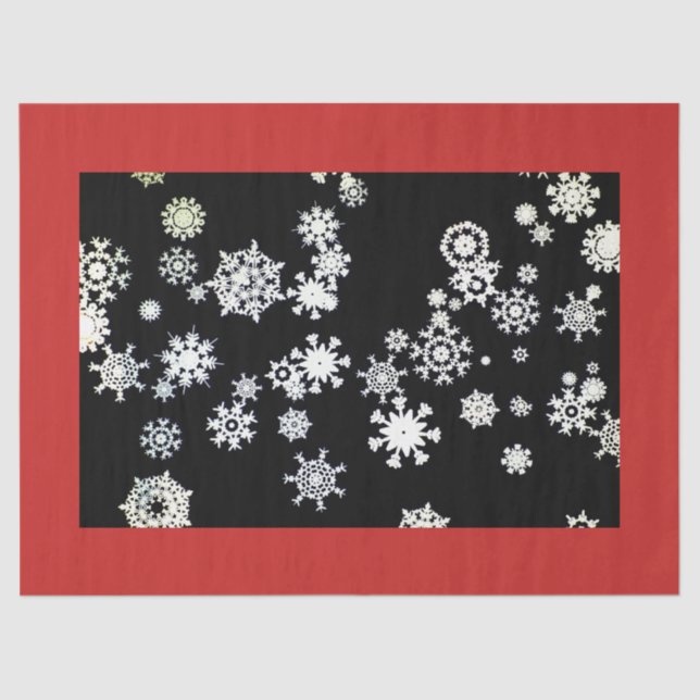 Papel tecidular SNOWFLAKS (Frente )