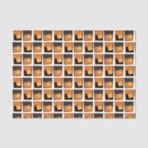 Papel tecidular - Whiskey Óculos de ouro e preto