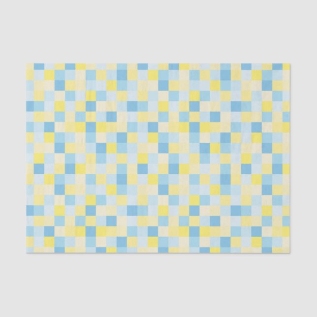 Papel Teclado Azul e Amarelo (Frente )