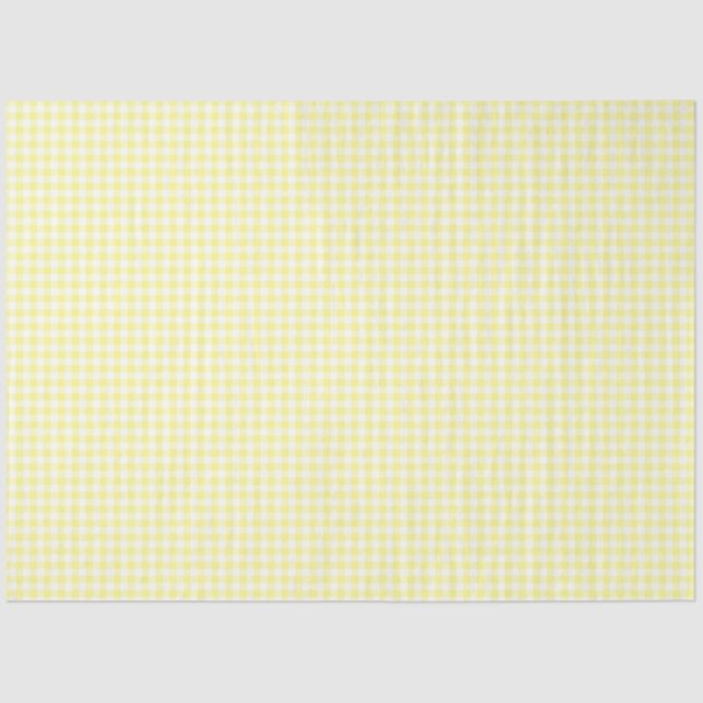 Papel Teclado Gingham Amarelo e Branco (Frente )