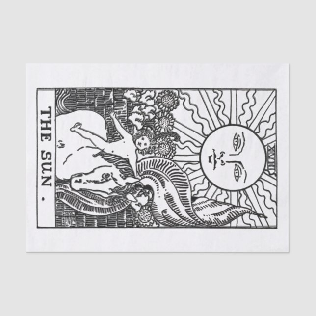 Papel Teclado Sun Tarot Card (Frente )