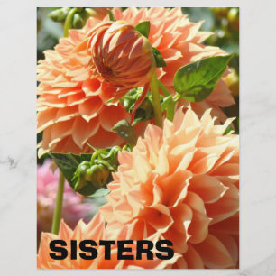 Papel Tema Dahlia Flores SISTERS Scapebook