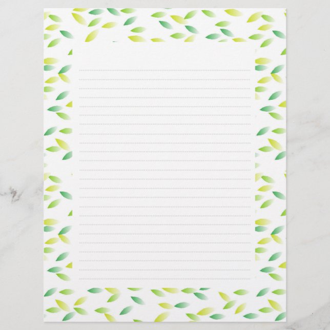 PAPEL TIMBRADO リーフ  (Frente)