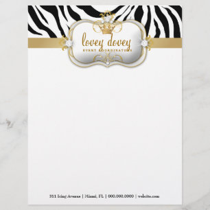 Papel Timbrado 311 listras da zebra do Ciao Bella