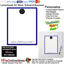 Papel Timbrado 9 Business Blue Logo Letterhead Business Brand 