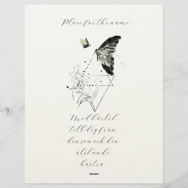 Papel Timbrado A thoughtfully designed sympathy card (Verso)