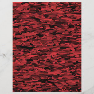 Papel Timbrado Abstrato - Padrão Vermelho Preto