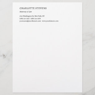 Papel Timbrado Advogado Elegante Minimalista Simples e Moderno