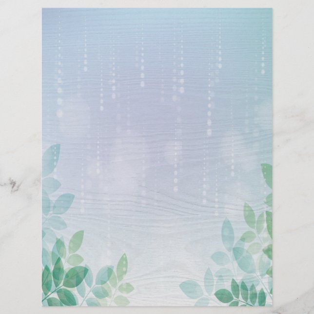 Papel Timbrado Água e verde (Frente)