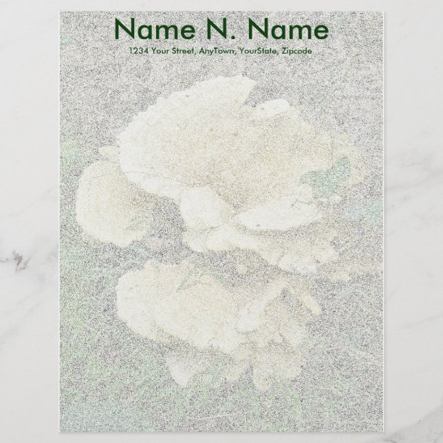 Papel Timbrado Alface de Elementos de Coordenação de Fungos de Pr (Frente)