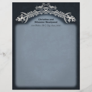 Papel Timbrado Amar Vinhas De Pássaros,