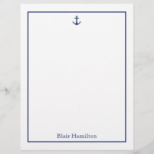 Papel Timbrado Âncora do marinho