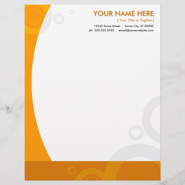 Papel Timbrado anéis laranja (Frente)
