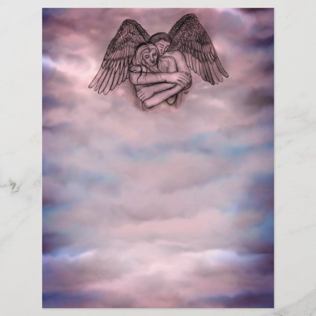 Papel Timbrado Angel Eros no Amor (Frente)