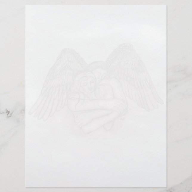 Papel Timbrado Angel Eros no Amor (Frente)