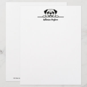 Papel Timbrado Animais Fofos Design Minimalista - Cachorro 2