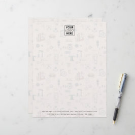 Papel Timbrado Antiguamente Mecânico de Engenharia Personalizado