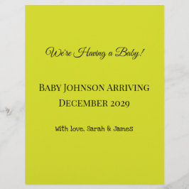 Papel Timbrado anúncio de gravidez!