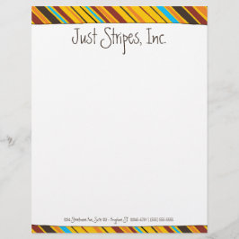 Papel Timbrado Apenas Stripe Personalizado Letterhead