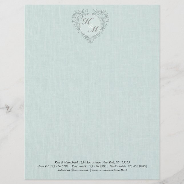 Papel Timbrado Aqua Hearty (Frente)