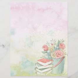 Papel Timbrado Aquarela e Flores