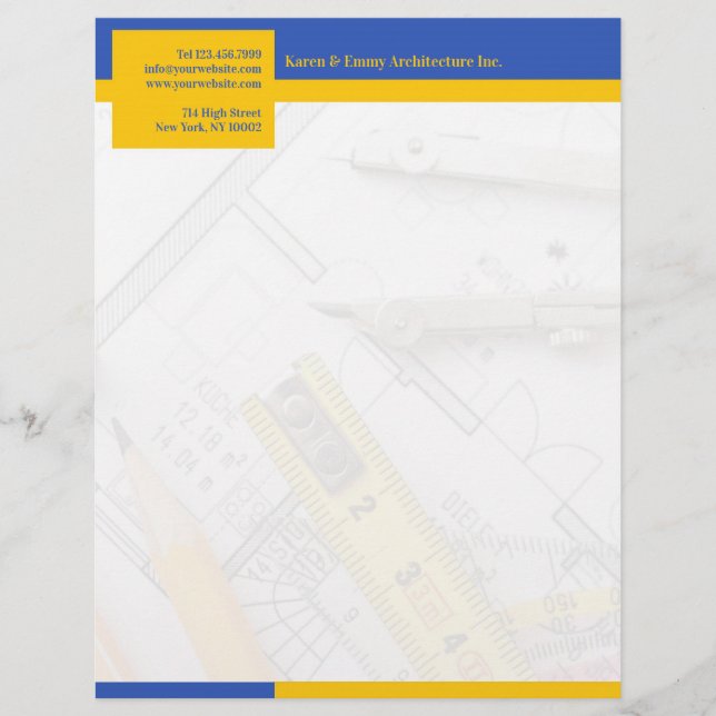 Papel Timbrado Architecture Letterhead (Frente)