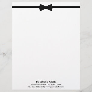 Papel Timbrado Arco clássico, colar preto e branco