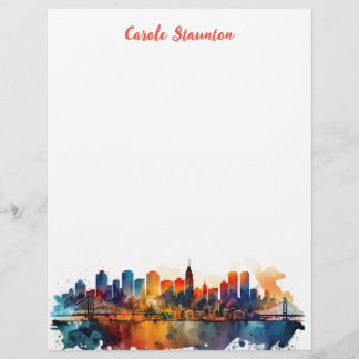 Papel Timbrado artigos de papelaria coloridos personalizados