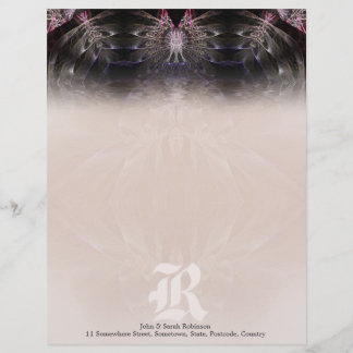 Papel Timbrado Artista Fractal #004 Letterhead