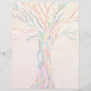 Papel Timbrado Árvore Arco-íris 