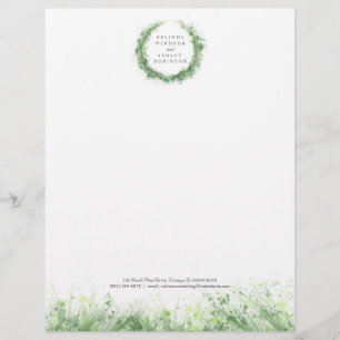 Papel Timbrado As hortaliças do verde prudente envolvem a