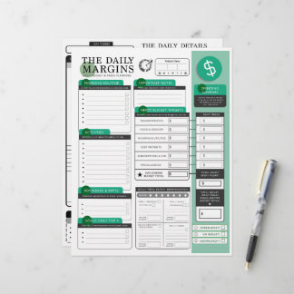 Papel Timbrado As Margens Diárias - Planos + Orçamento + Detalhes