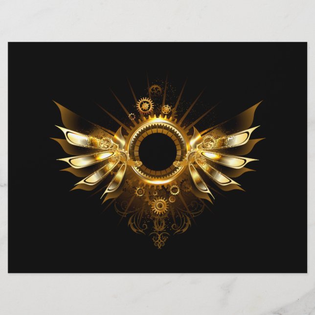 Papel Timbrado Asas steampunk (Frente)