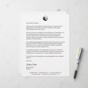 Papel Timbrado Assinado Logotipo da Carta Comerc