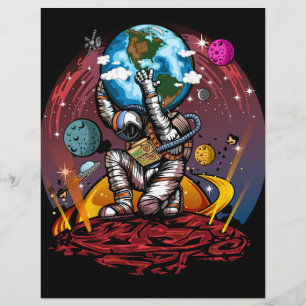 Papel Timbrado Atlas Space Man