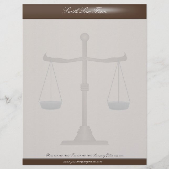 Papel Timbrado Attorney Business Letterhead (Frente)