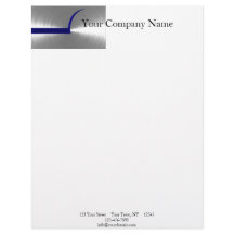 Azul e metal escovado prata