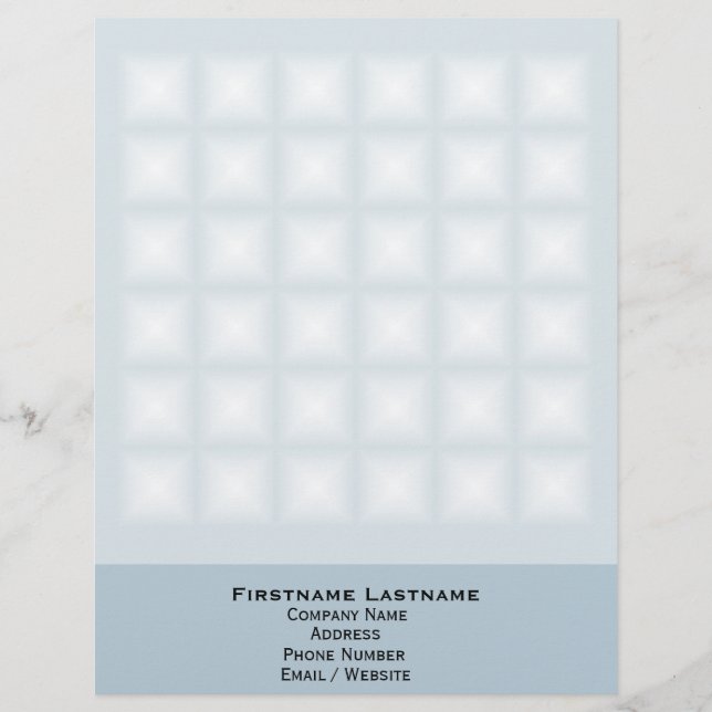 Papel Timbrado Azulejos De Gem De Espontamento Escolhe Sua Cor Pe (Frente)