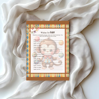 Papel Timbrado Baby Circus_ Wishes for Baby