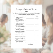 Baby Shower Jogo de Feud com Respostas