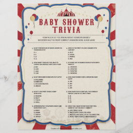 Papel Timbrado Baby Trivia [Tema do Circo]
