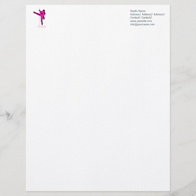 Papel Timbrado Balé Studio - Cabeça Letterhead (Frente)