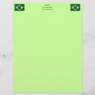 Papel Timbrado Bandeira do Brasil