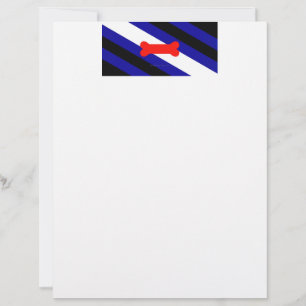 Papel Timbrado Bandeira do orgulho canino da SlipperyJoe expressa
