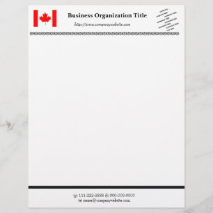 Papel Timbrado Bandeira e logotipo negócios internacionais