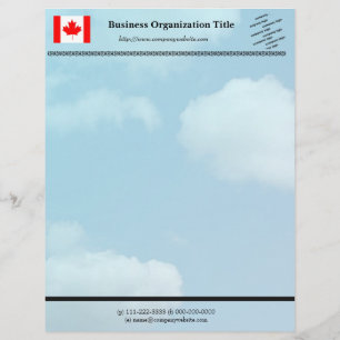 Papel Timbrado Bandeira e logotipo negócios internacionais, céu